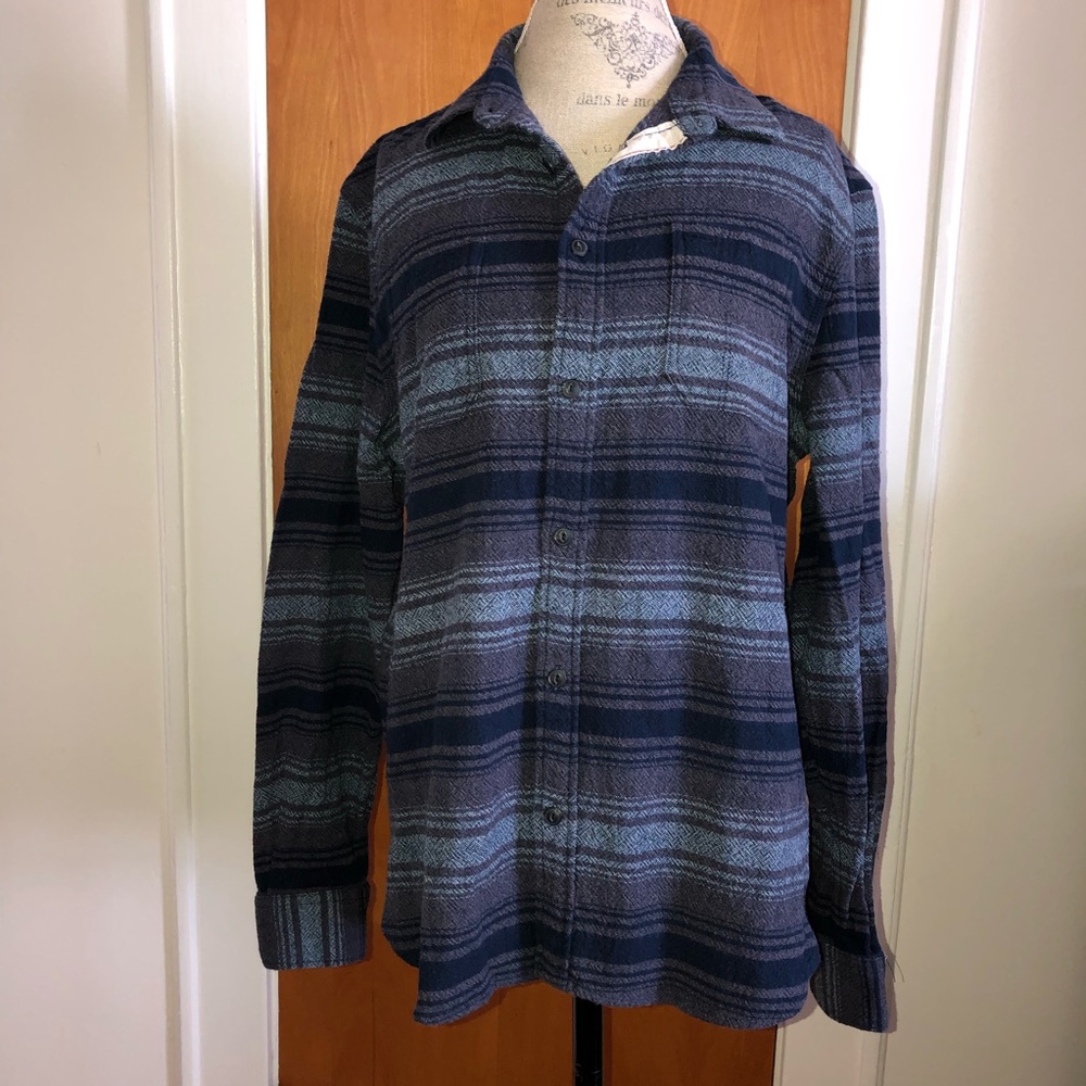 Jeffrey Max Mens Striped Western long sleeve shirt